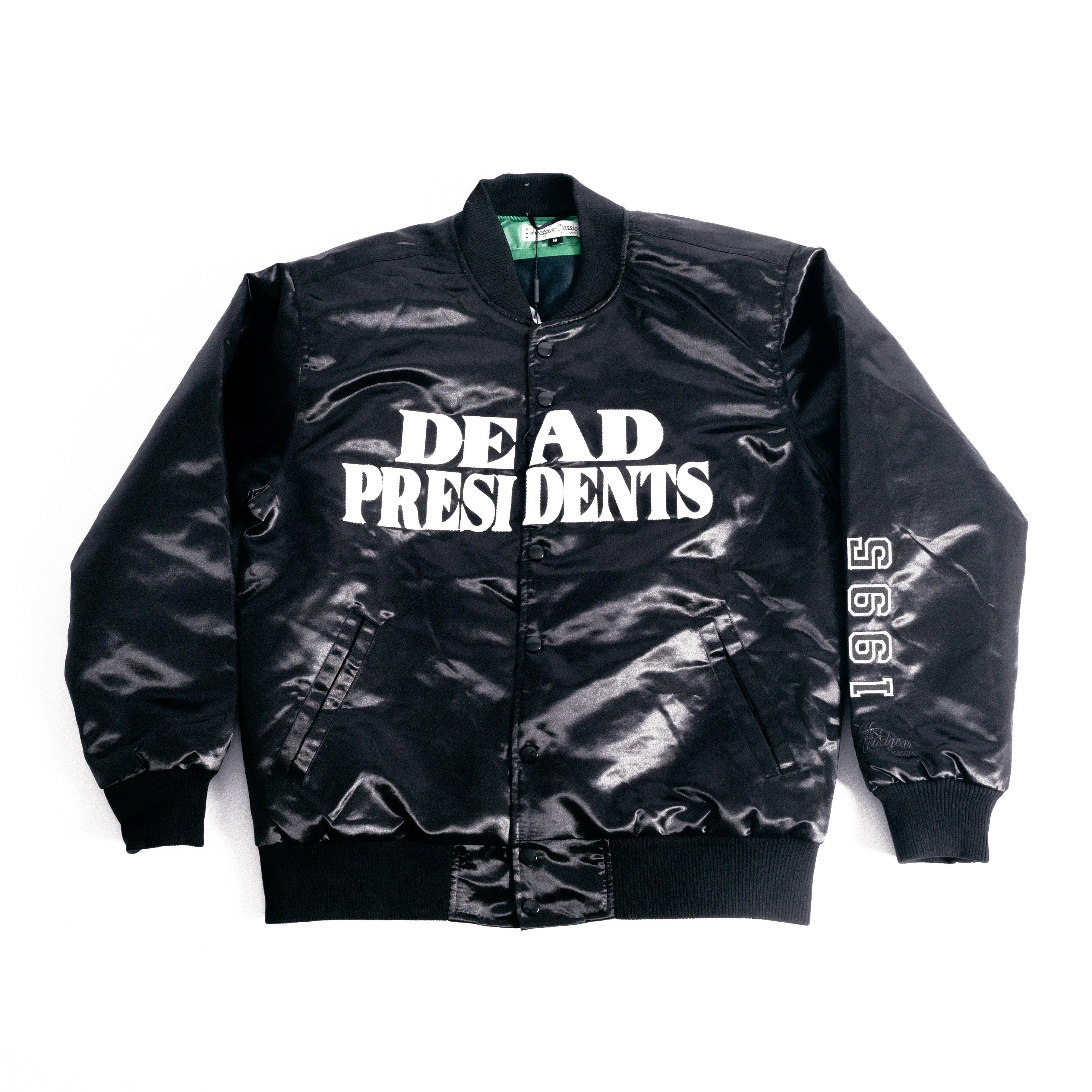 1995 DEAD PRESIDENTS SATIN JACKET (BLACK)