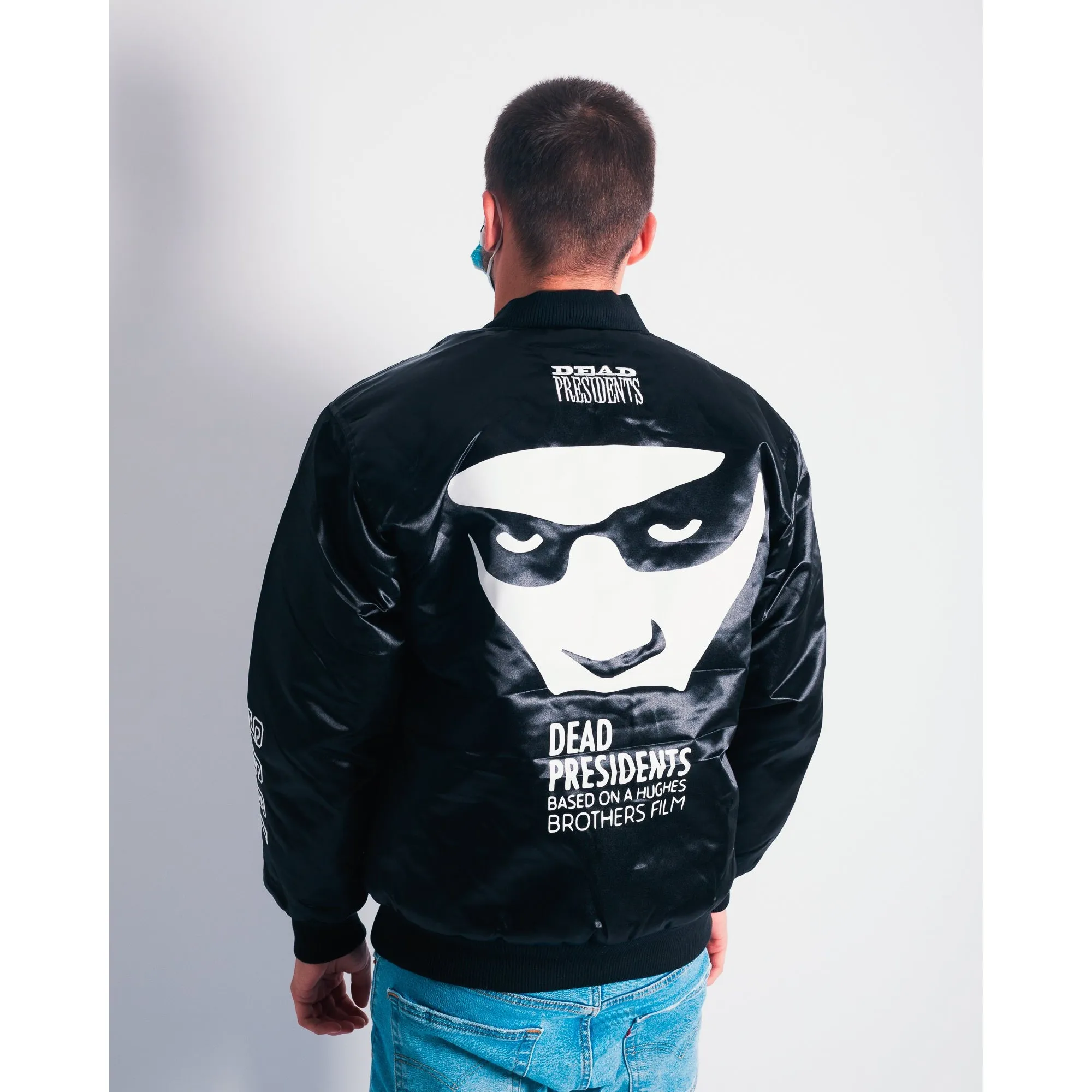 1995 DEAD PRESIDENTS SATIN JACKET (BLACK)