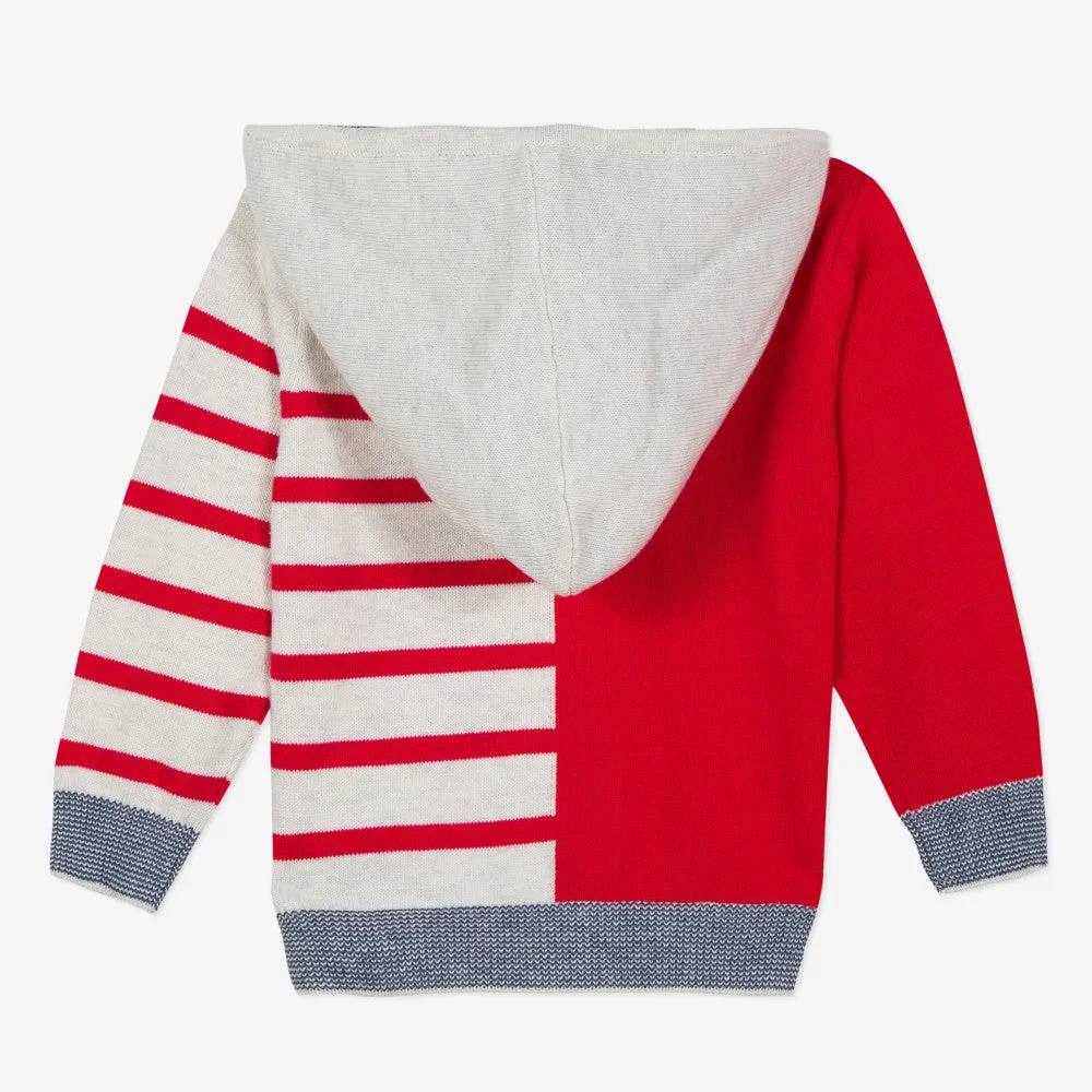 2-in-1 Zipped Jacket with Marine Images