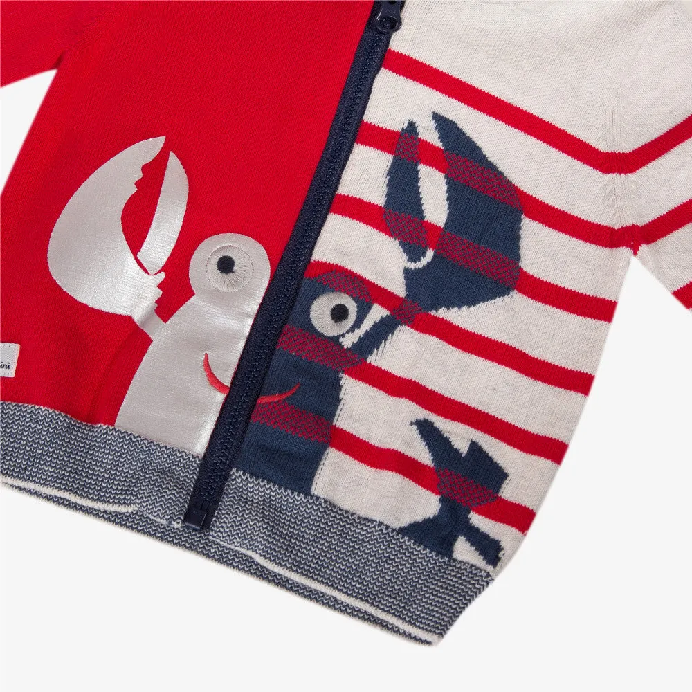 2-in-1 Zipped Jacket with Marine Images