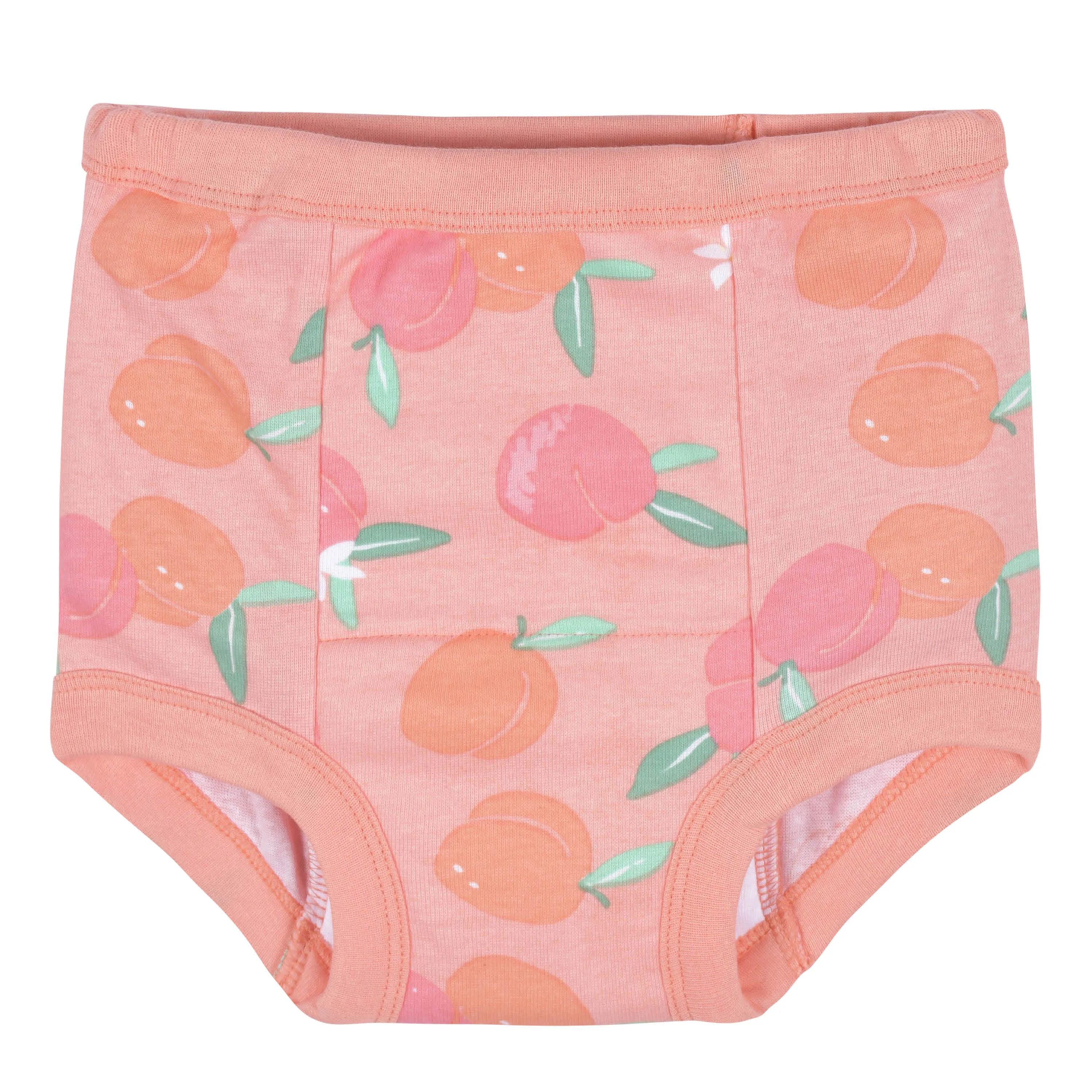 4-Pack Toddler Girls Lemons & Peaches Training Pants