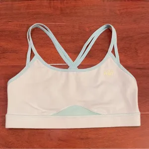 A&amp;F Blue Scoopneck Racerback Sports Bra / Bralette with No Padding