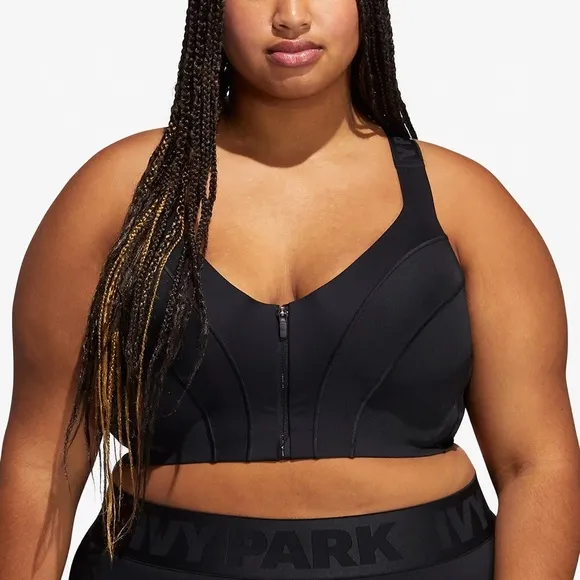 ADIDAS ORIGINALS Ivy Park Zip Bra (Plus Size) GS0350