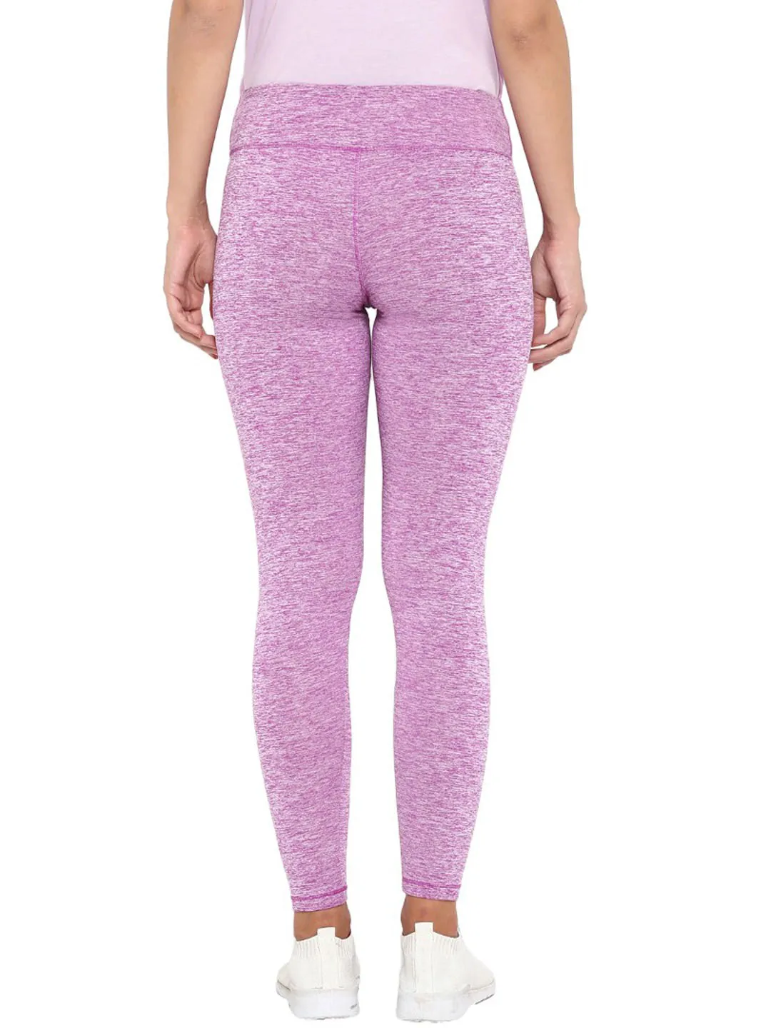 Alcis Women Purple Solid Ankle-Length Leggings