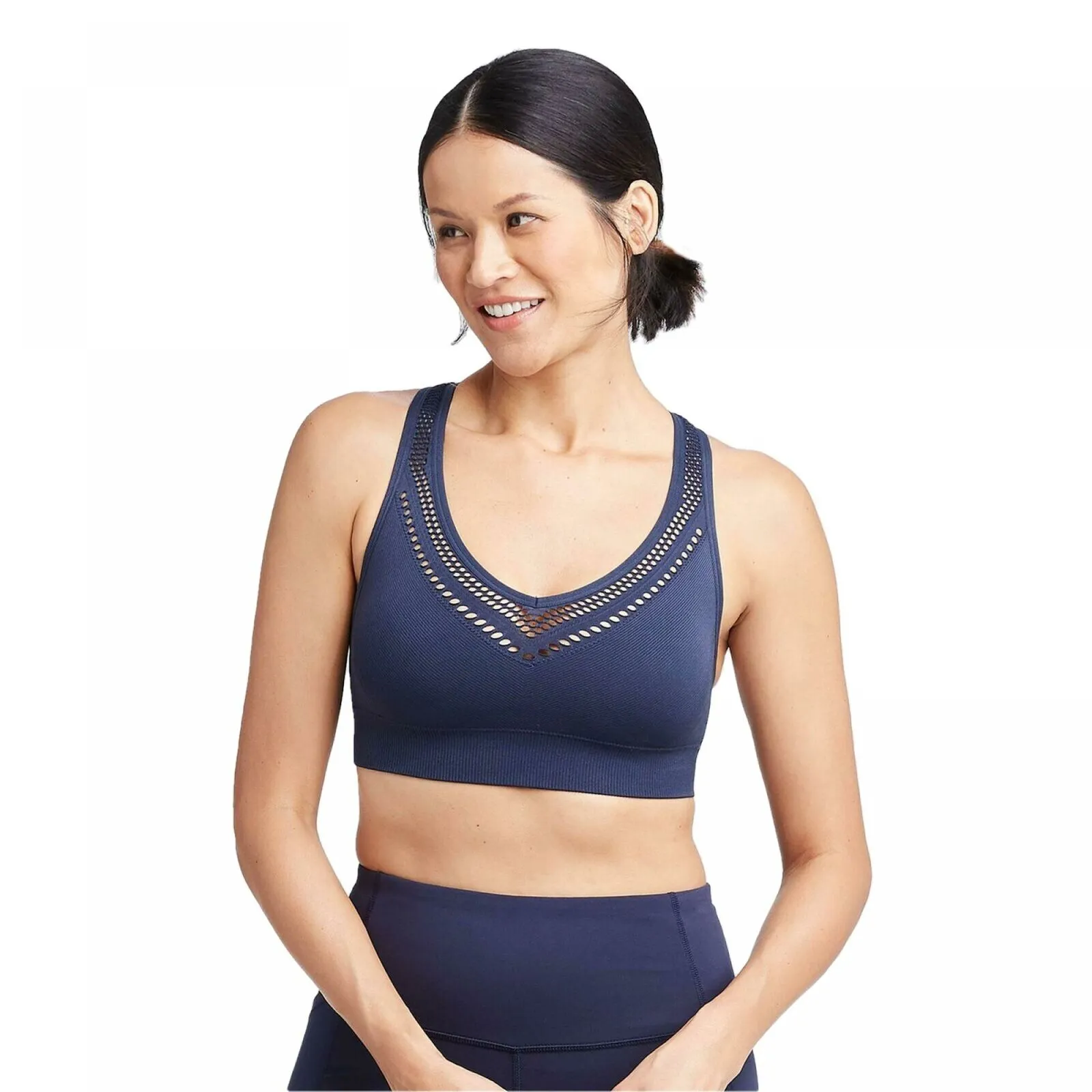 All In Motion Women's Low Support Mesh Seamless Racerback Bra