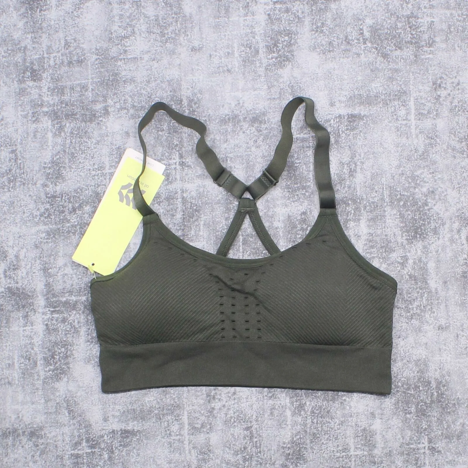 All In Motion Women's Low Support Perforated Seamless Sports Bra