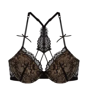 All Lace Underwire T-Back Bra
