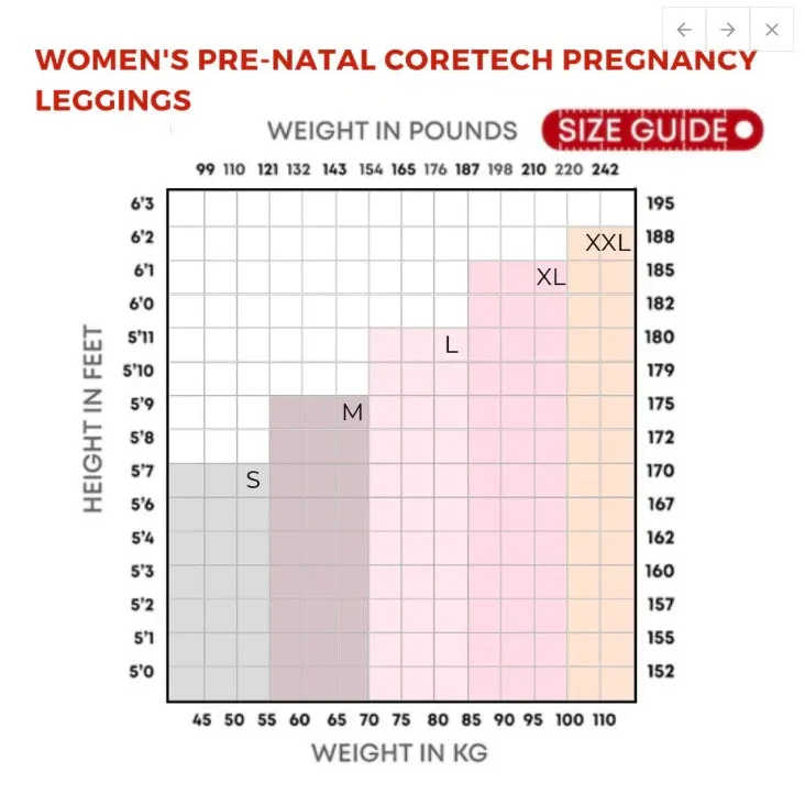 Allcare Supacore Pregnancy Support Leggings - Full Length Black (Jenny)