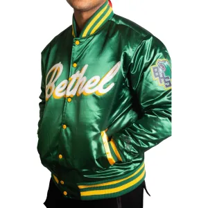 ALLEN IVERSON  HIGH SCHOOL GREEN  SATIN JACKET