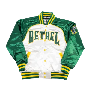 ALLEN IVERSON HIGH SCHOOL SATIN JACKET (WHITE/GREEN)