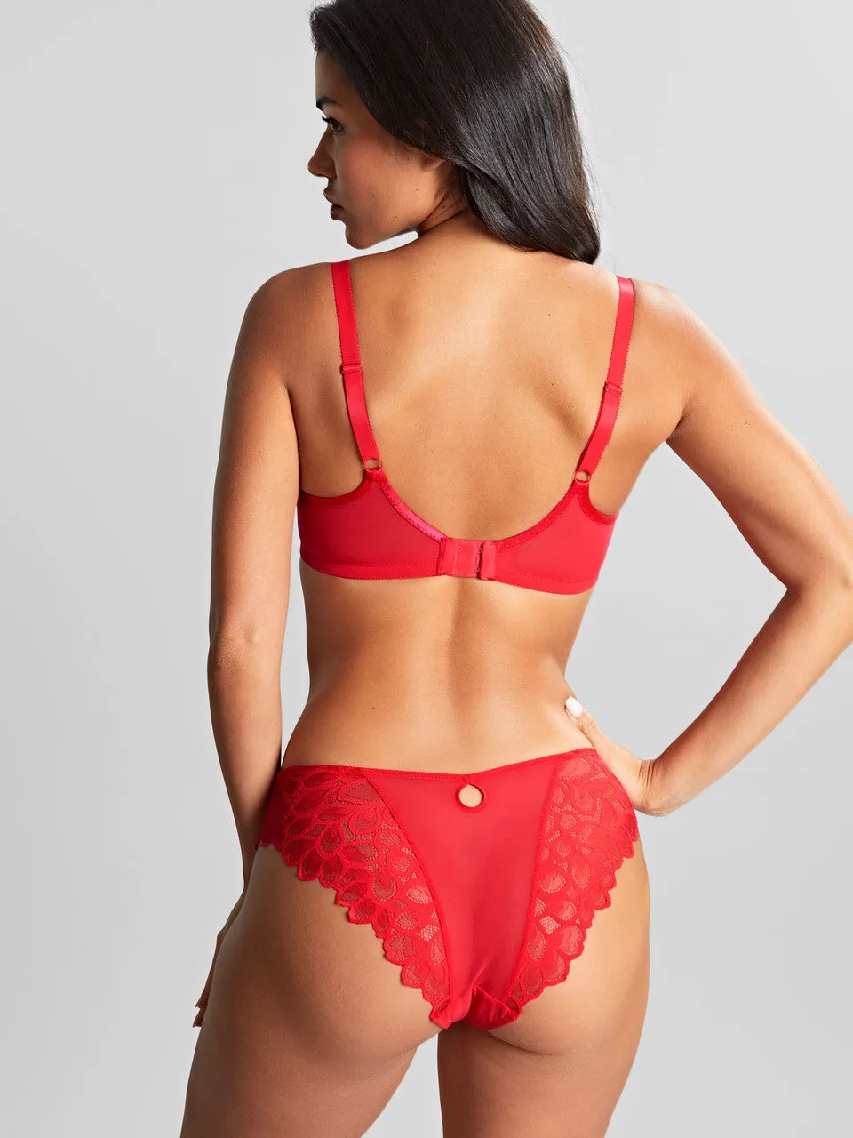 Allure Balcony Bra In Ruby Red - Panache