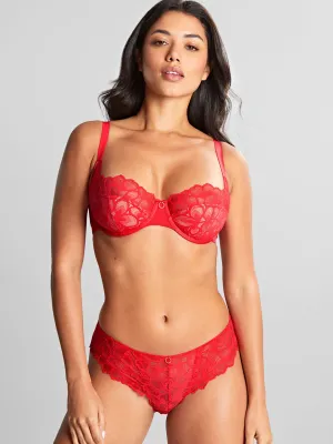 Allure Balcony Bra In Ruby Red - Panache