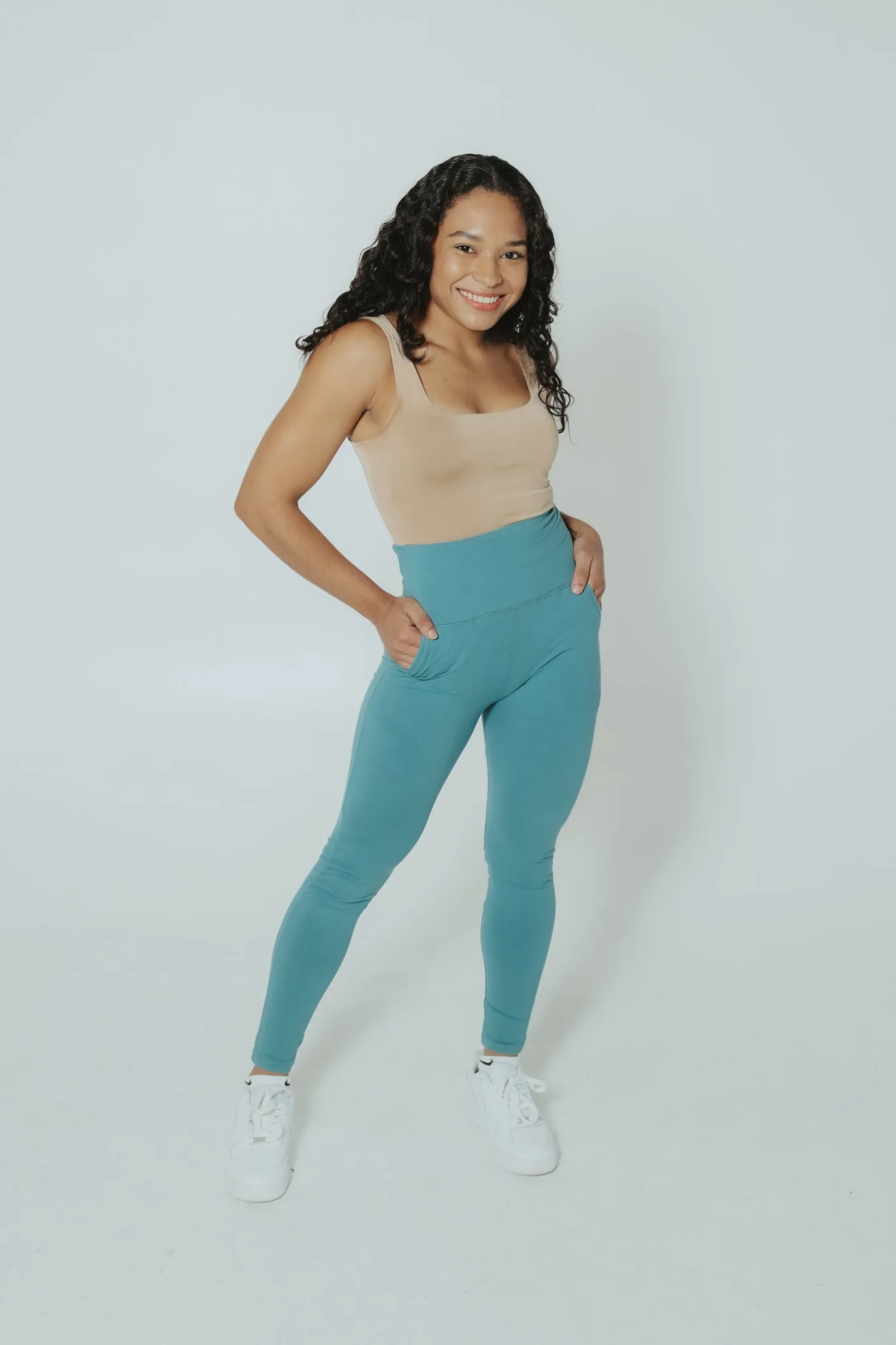 Ann with Pockets- Dark Green