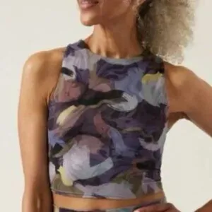 Athleta Sports Bra Conscious Crop Low Impact Longline Sports Bra