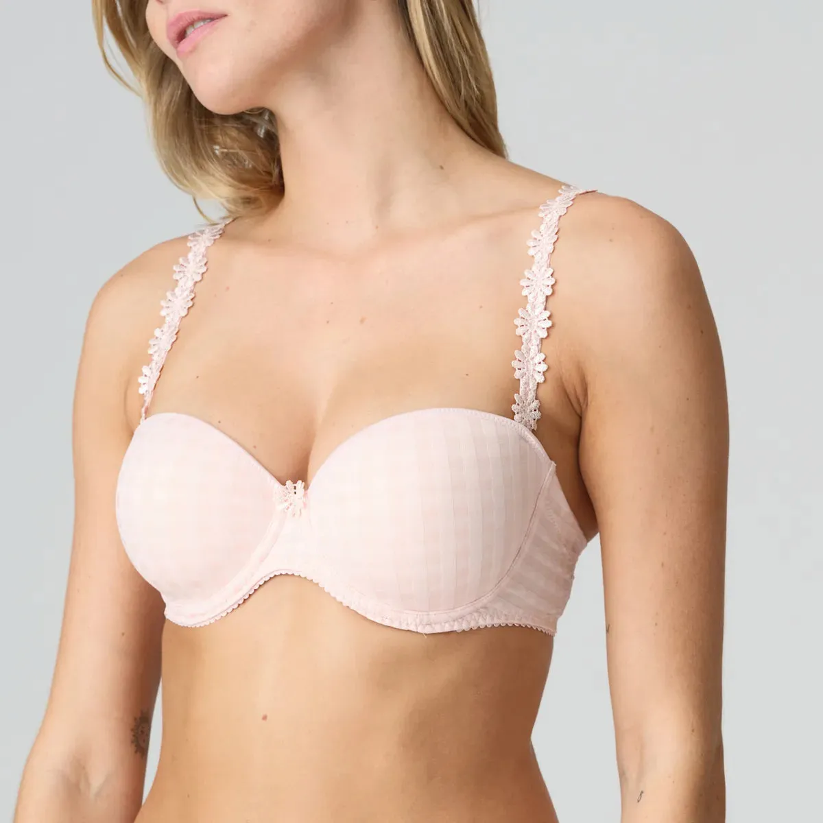 Avero Padded Strapless Bra In Pearly Pink - Marie Jo