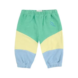 Baby Green Color Block Jogging Pants