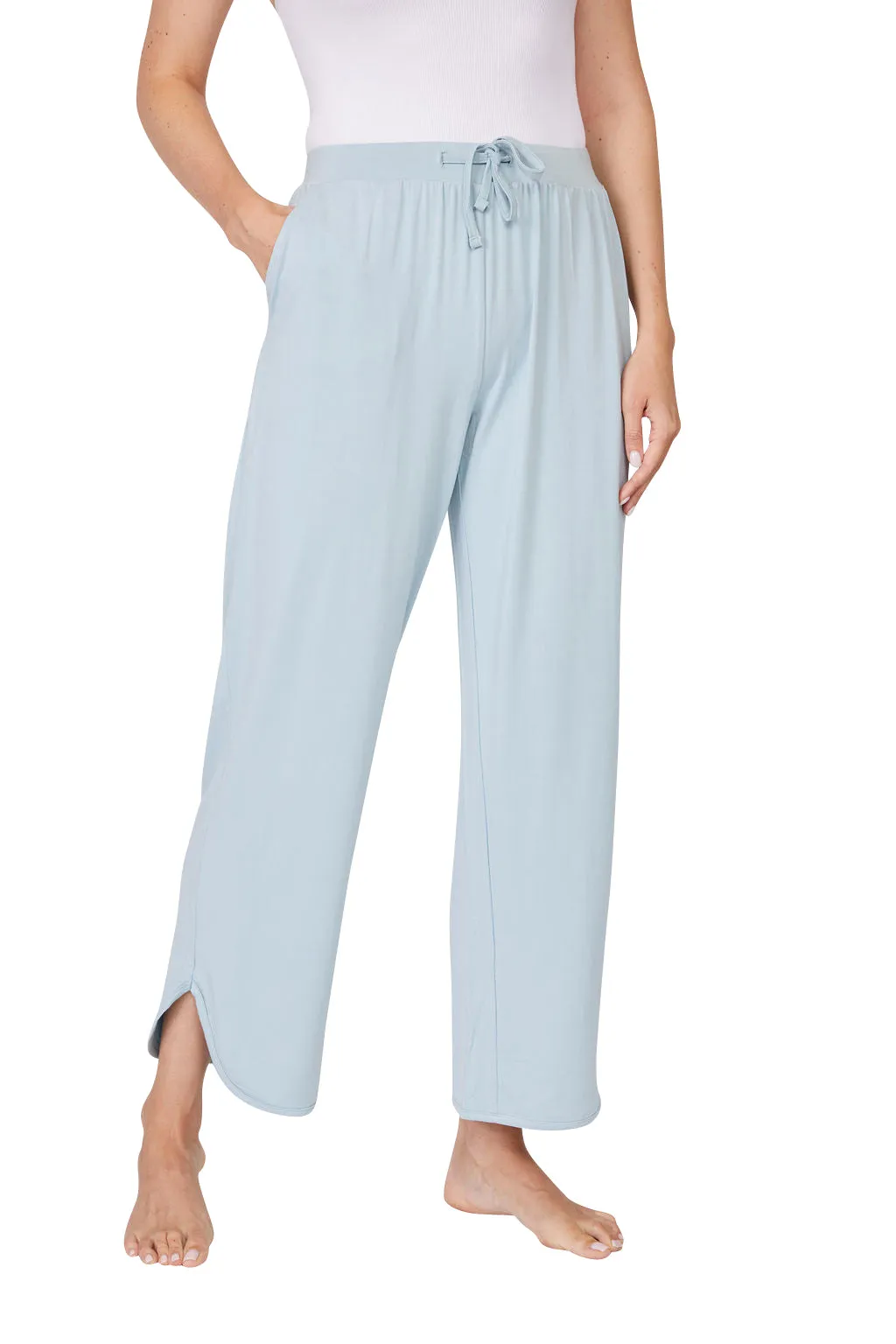 Bamboo Cropped Curve Jogger Pants