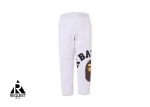 BAPE Giant College Sweatpants "Grey"