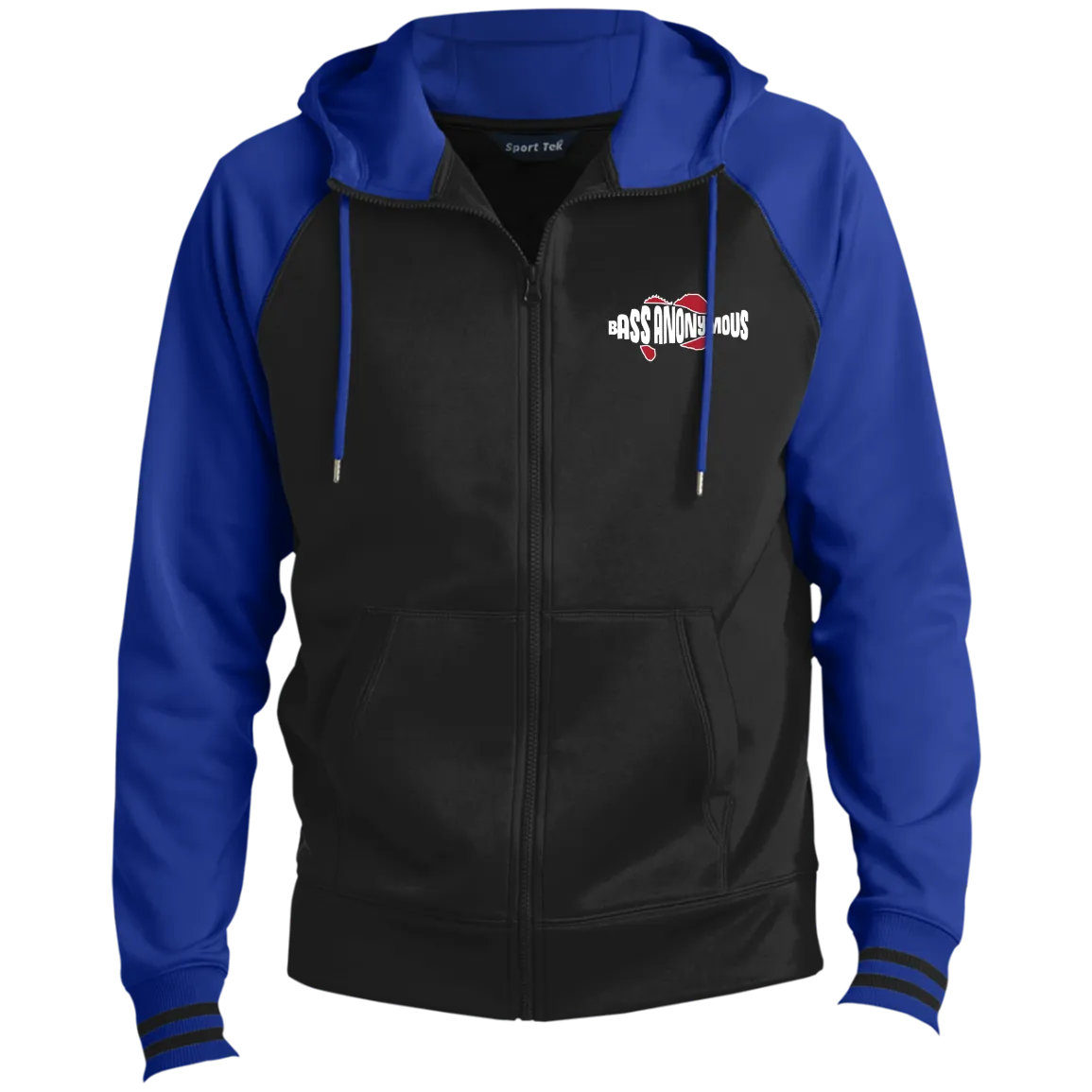 Bass Anonymous Men's Sport-Wick® Full-Zip Hooded Jacket Embroidered