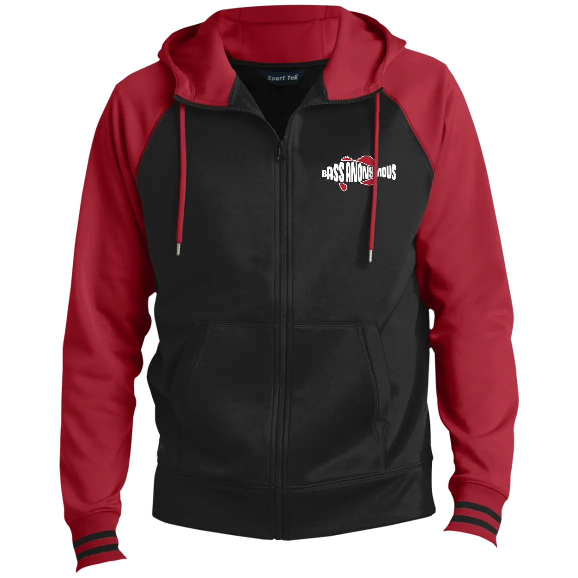 Bass Anonymous Men's Sport-Wick® Full-Zip Hooded Jacket Embroidered