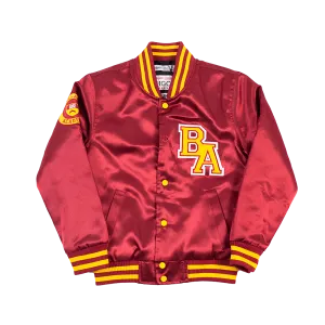 BEL-AIR ACADEMY WILL SMITH MAROON YOUTH SATIN JACKET