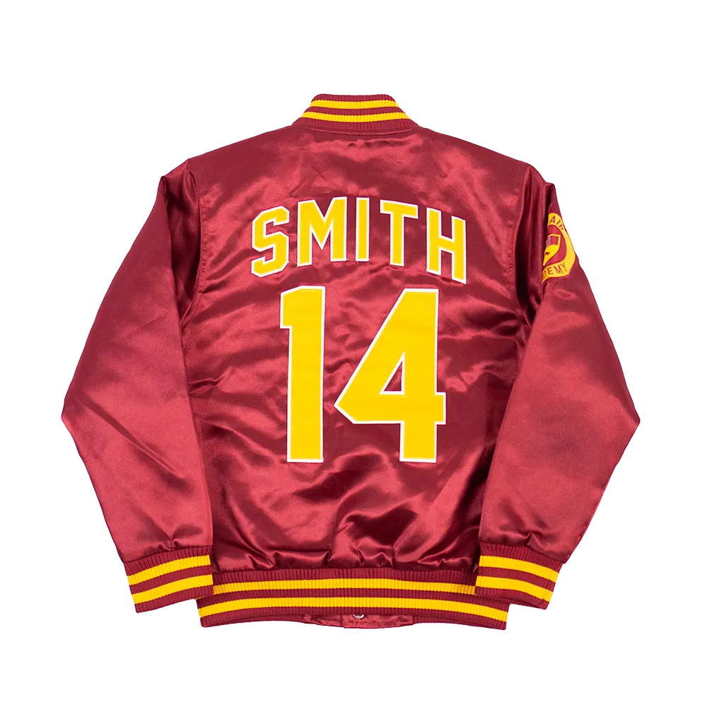 BEL-AIR ACADEMY WILL SMITH MAROON YOUTH SATIN JACKET