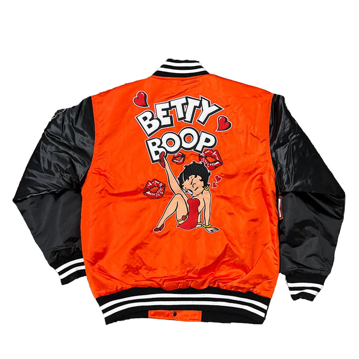 BETTY BOOP SATIN JACKET (BLACK)