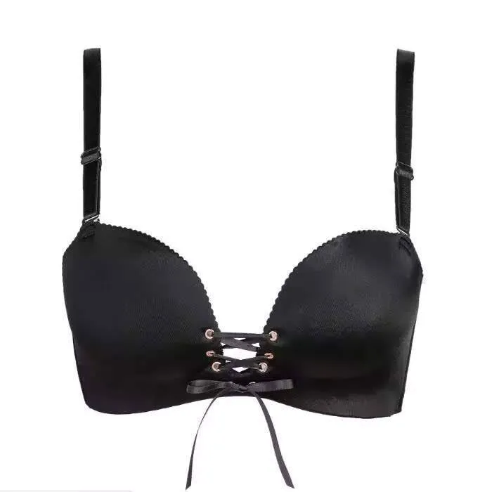 Black Sexy Figure Maintain Push Up  Bra - Wide Strip - Double Padded Bra