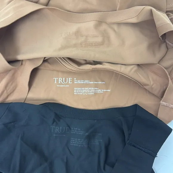 Bra Bundle True &amp; Co Nude Black Racerback Wireless Everyday Medium Soft Scoop