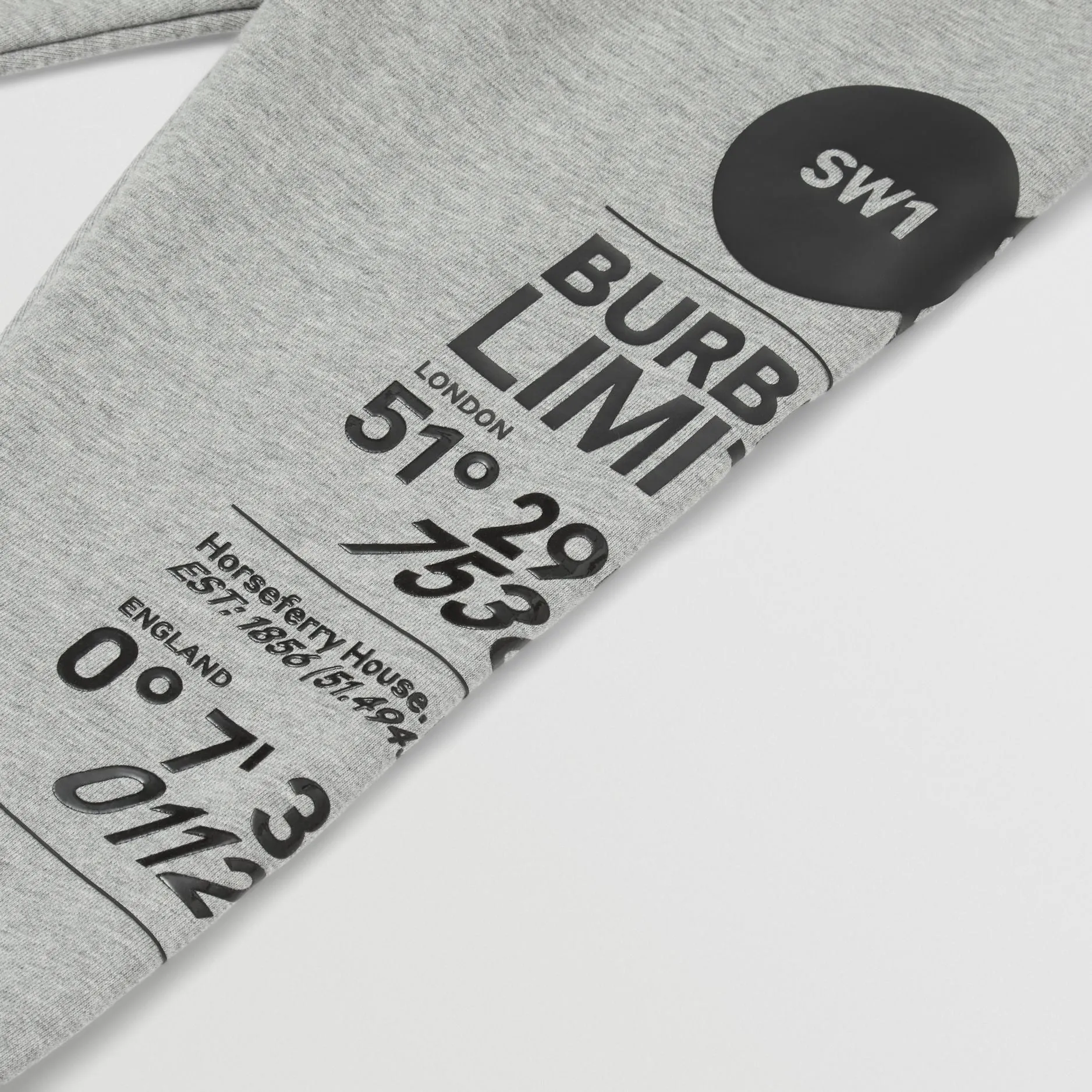 Burberry CB Logo Cotton Sweatpants