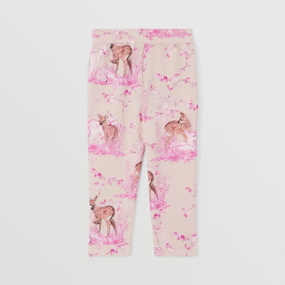 Burberry Pink Deer Joggers