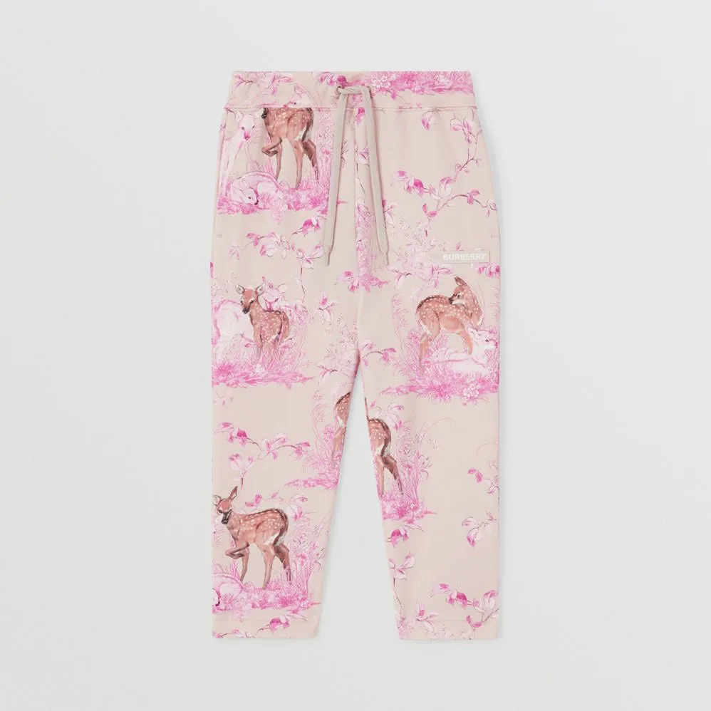 Burberry Pink Deer Joggers