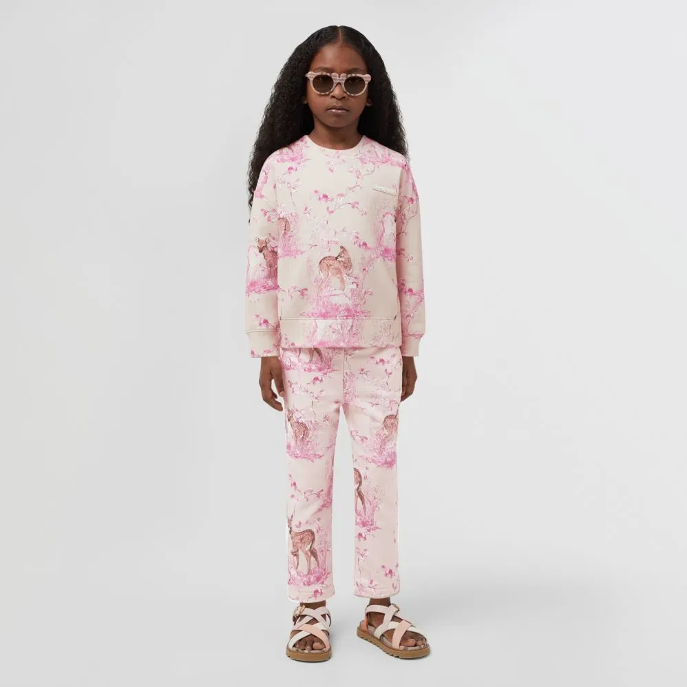 Burberry Pink Deer Joggers