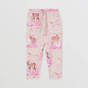 Burberry Pink Deer Joggers