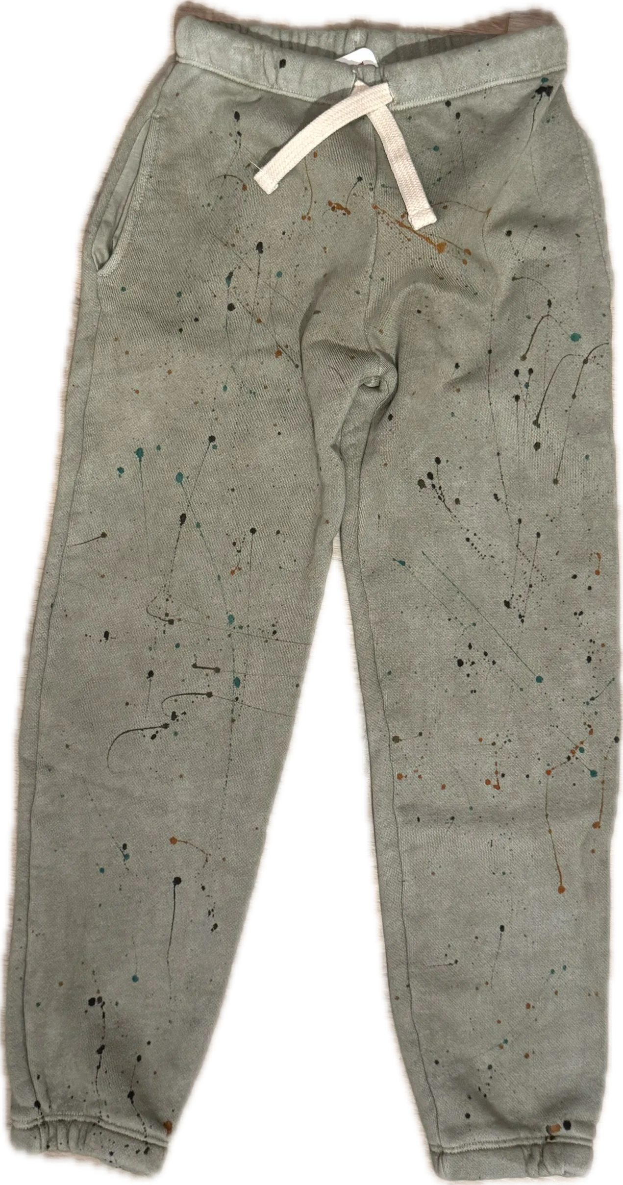 Californian Vintage- Multi Splatter Sweatpants (army)