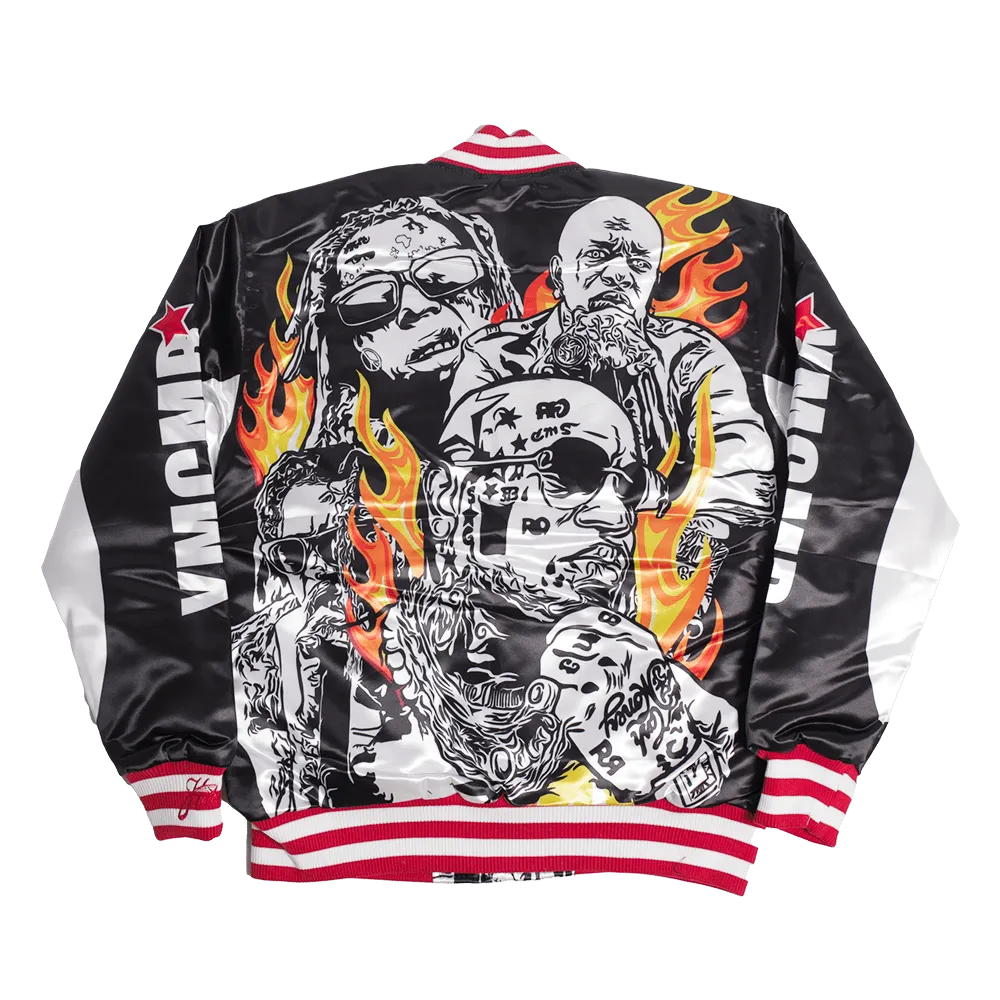 CASH MONEY RECORDS SATIN JACKET (BLACK)