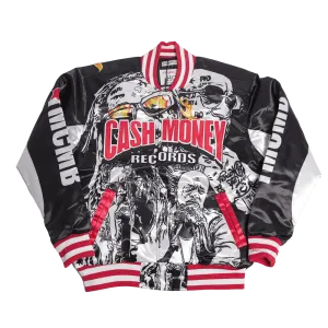 CASH MONEY RECORDS SATIN JACKET (BLACK)