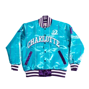 CHARLOTTE DREAMVILLE BLUE SATIN JACKET