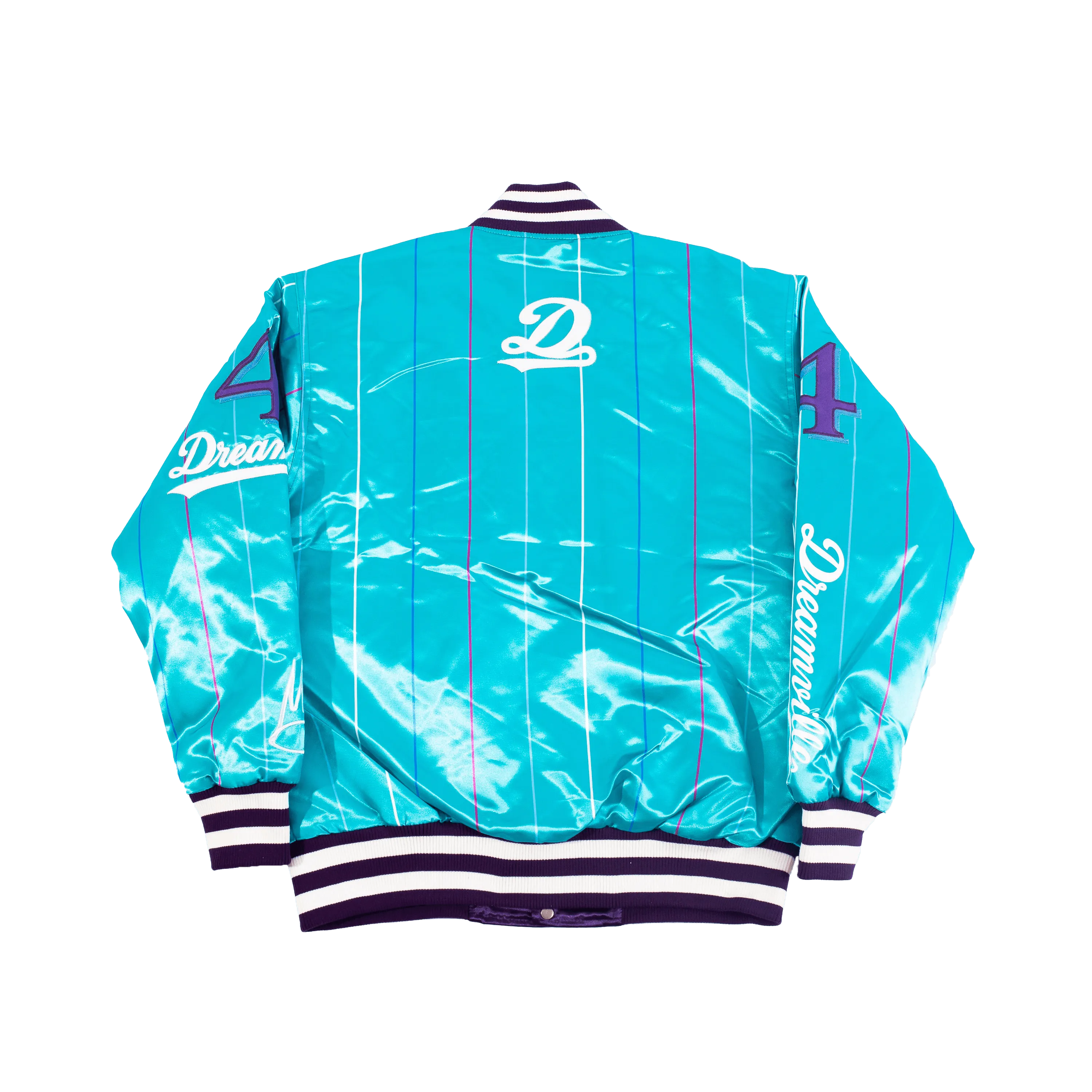 CHARLOTTE DREAMVILLE BLUE SATIN JACKET