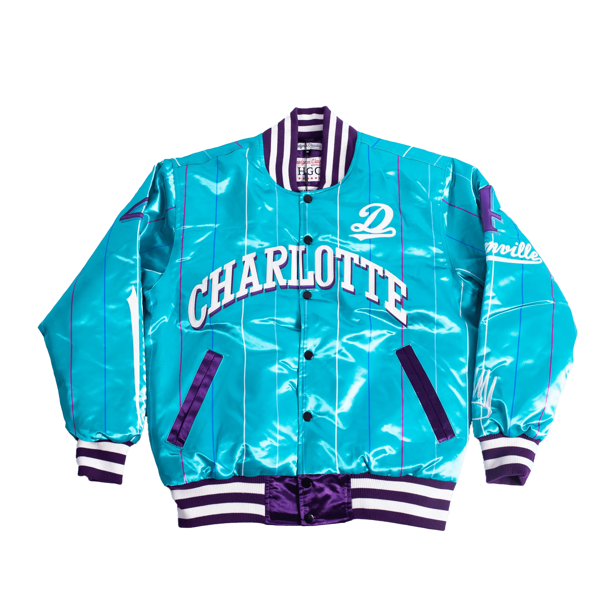 CHARLOTTE DREAMVILLE BLUE SATIN JACKET