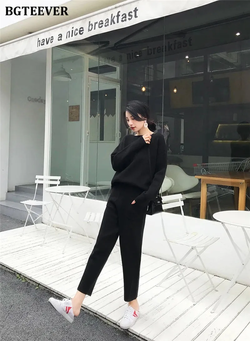 Chic Oversized Turtleneck Sweater for Women