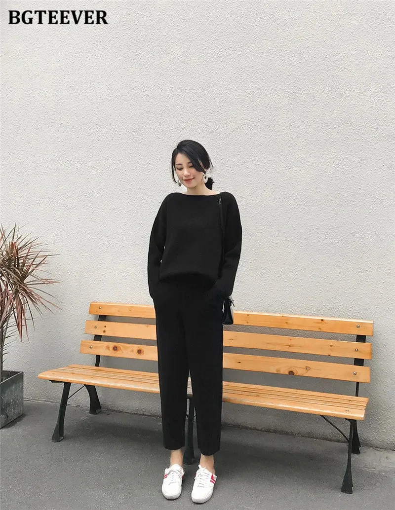 Chic Oversized Turtleneck Sweater for Women