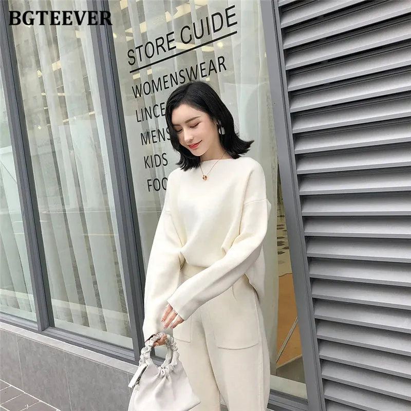Chic Oversized Turtleneck Sweater for Women