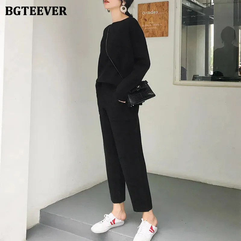 Chic Oversized Turtleneck Sweater for Women