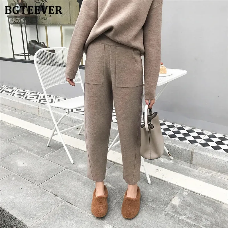 Chic Oversized Turtleneck Sweater for Women