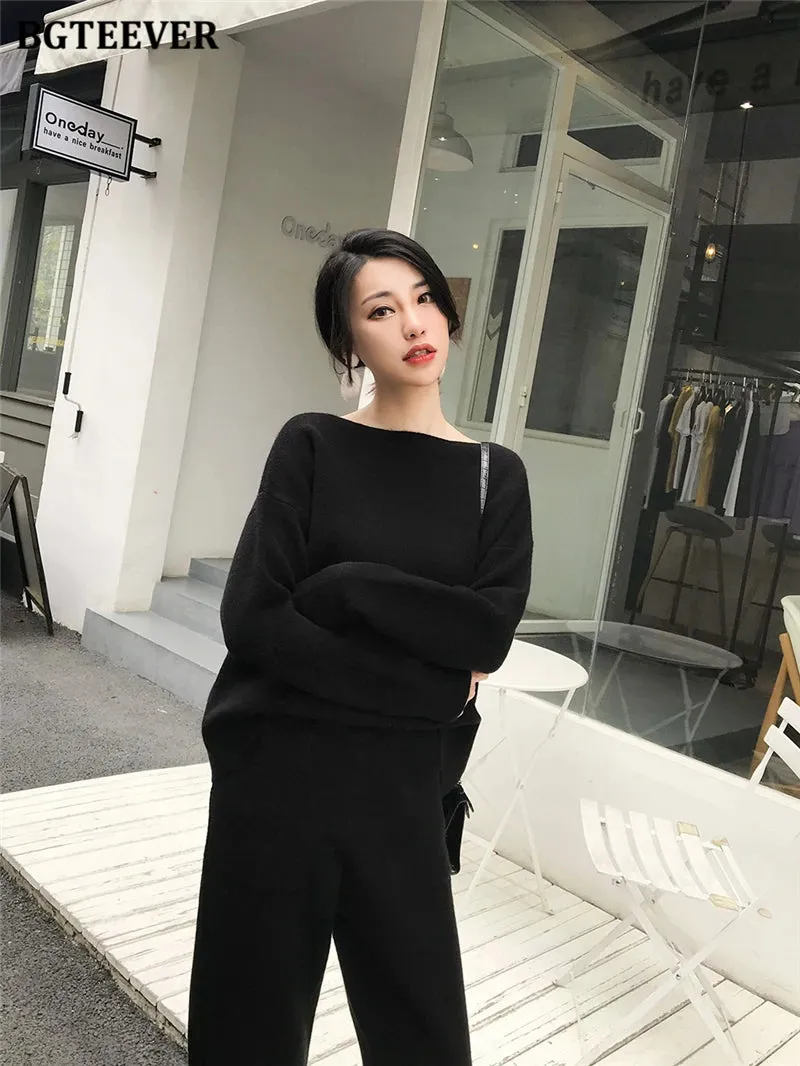 Chic Oversized Turtleneck Sweater for Women