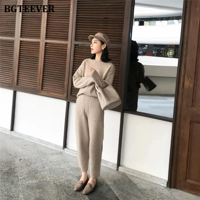 Chic Oversized Turtleneck Sweater for Women