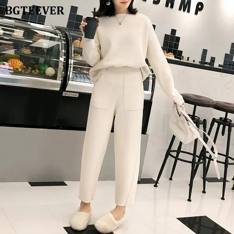 Chic Oversized Turtleneck Sweater for Women