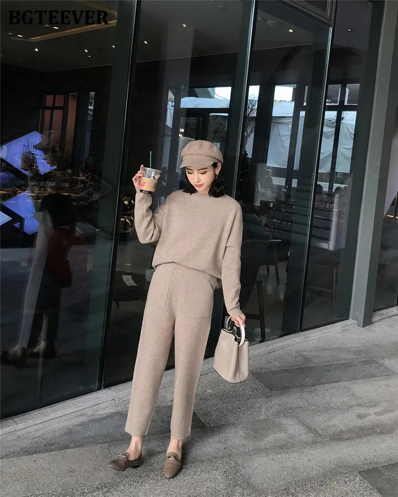 Chic Oversized Turtleneck Sweater for Women