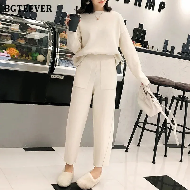 Chic Oversized Turtleneck Sweater for Women